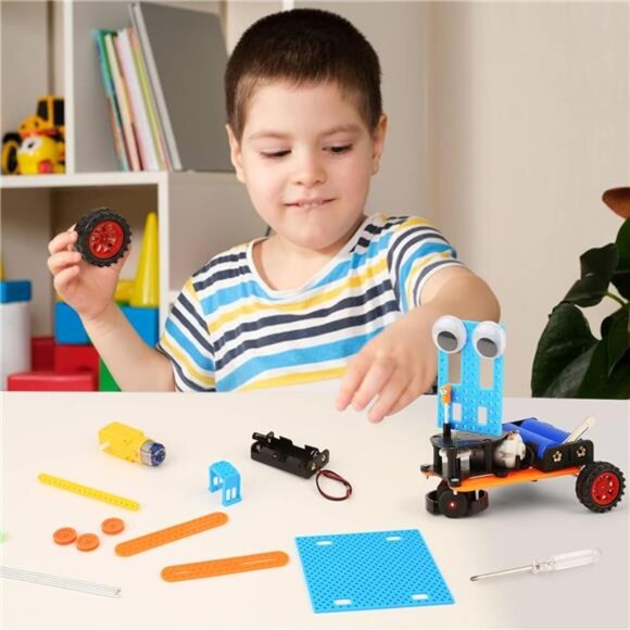 5 Set STEM Kits for Kids Crafts Boys Gifts Toys Birthday Gift, Robot Building - Picture 6 of 7